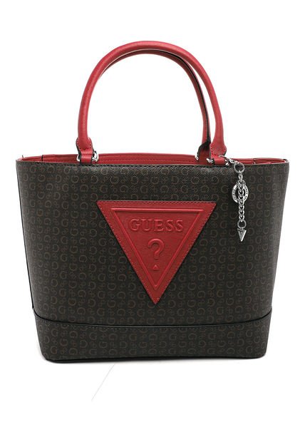 Bolso Café-Rojo GUESS - Compra Ahora | Dafiti Colombia