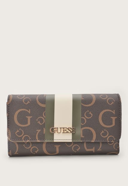 Billetera Marrón-Beige GUESS