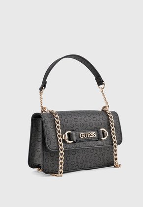 Bolso Gris-Negro-Dorado GUESS