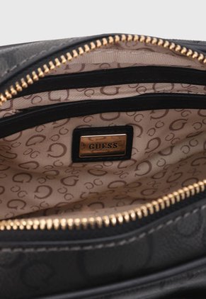 Bolso Manos Libres Gris Oscuro-Beige GUESS