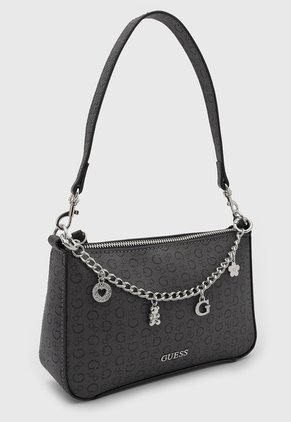 Bolso Guess Ash Mini Gris Oscuro