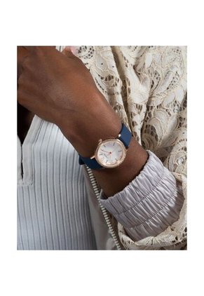 Reloj Guess Mujer Tri Luxe. Silicona Azul GW0591L1