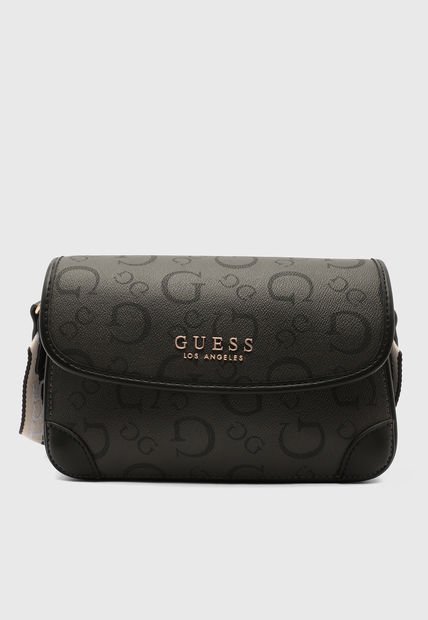 Bolso Manos Libres Gris Oscuro-Beige GUESS