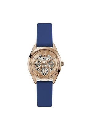 Relojes Guess Mujer Clear Cut. Silicona Azul GW0284L1
