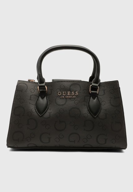 Bolso Manos Libres Gris Oscuro-Negro GUESS