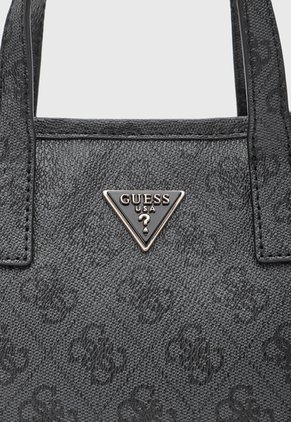 Bolso GUESS Latona II Mini Gris Oscuro