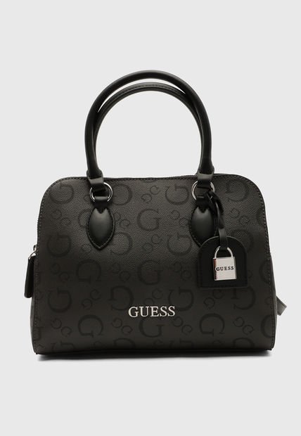 Bolso Manos Libres Gris Oscuro-Negro GUESS