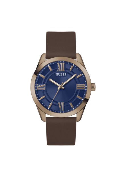 Relojes Guess Hombre Elliot. Silicona Marrón GW0894G3