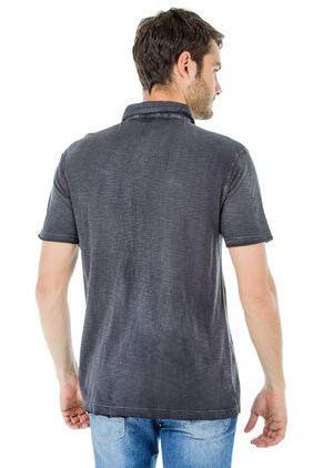 Camiseta Polo Guess Gris Oscuro