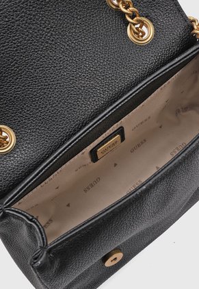 Bolso Manos Libres Negro-Dorado GUESS Cosette Mini