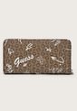 Billetera Marrón-Marfil-Café GUESS de Guess