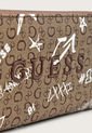 Billetera Marrón-Marfil-Café GUESS de Guess