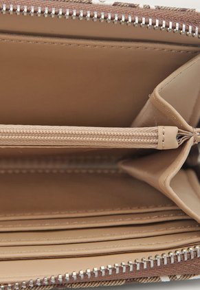 Billetera Marrón-Marfil-Café GUESS