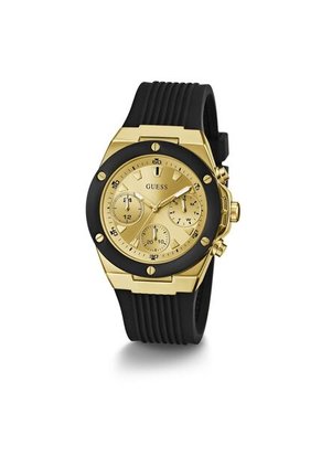 Relojes Guess Mujer Athena. Silicona Negro GW0030L2