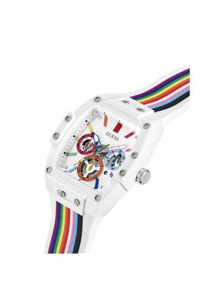 Reloj Guess Hombre Phoenix. Silicona Blanco GW0720G1