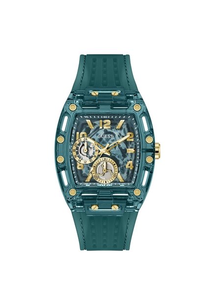 Reloj Guess Hombre Phoenix. Silicona Verde GW1147G2