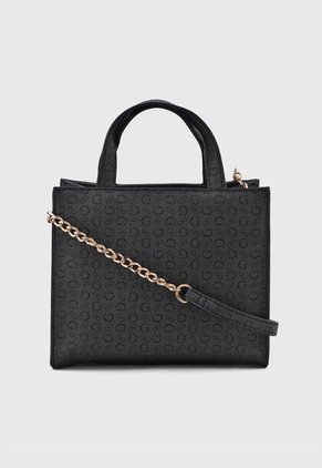 Bolso Gris-Negro-Dorado GUESS
