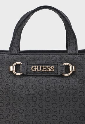 Bolso Gris-Negro-Dorado GUESS