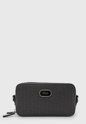 Bolso Manos Libres GUESS Marsala Mini Gris Oscuro