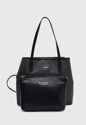 Bolso GUESS Portini Gris Oscuro Guess