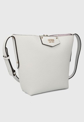 Bolso Doble Faz Lila-Blanco GUESS