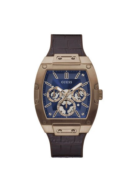 Relojes Guess Hombre PHOENIX. Cuero Café GW0202G2