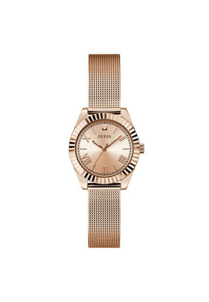 Relojes Guess Mujer Mini Luna. Acero Inoxidable Oro Rosa GW0842L3