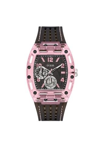 Reloj Guess Hombre Sporting Pink. Silicona Negro GW0032G3 Guess