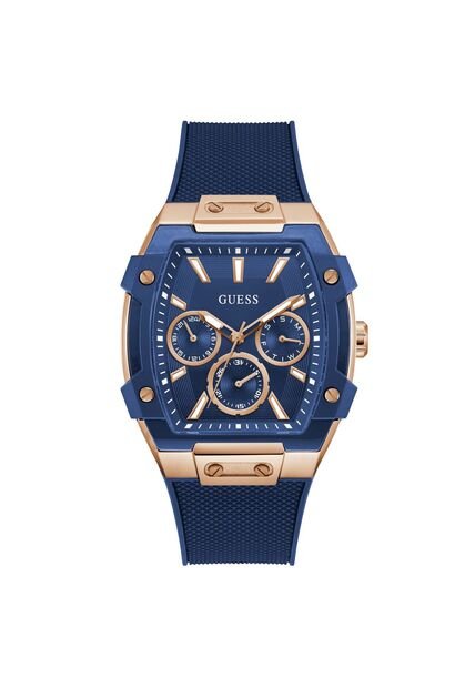 Reloj Guess Hombre Phoenix. Silicona Azul GW0956G4