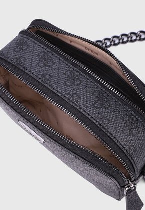 Bolso Manos Libres Gris-Negro GUESS Noelle
