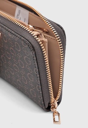 Billetera GUESS Katy Marrón