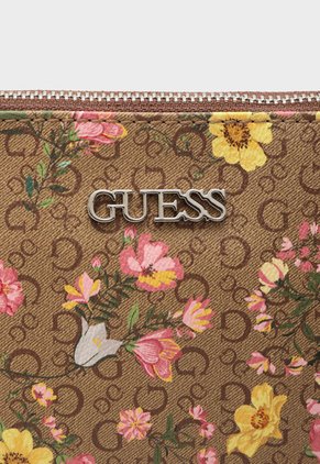 Bolso Manos Libres Marrón-Multicolor GUESS