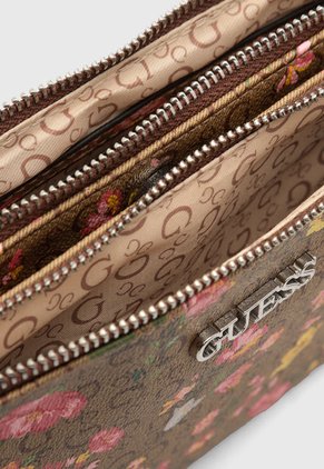 Bolso Manos Libres Marrón-Multicolor GUESS