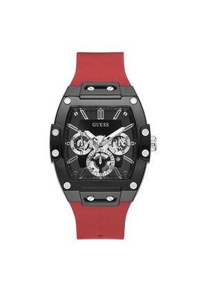 Reloj Guess Hombre Phoenix. Silicona Rojo GW0203G4