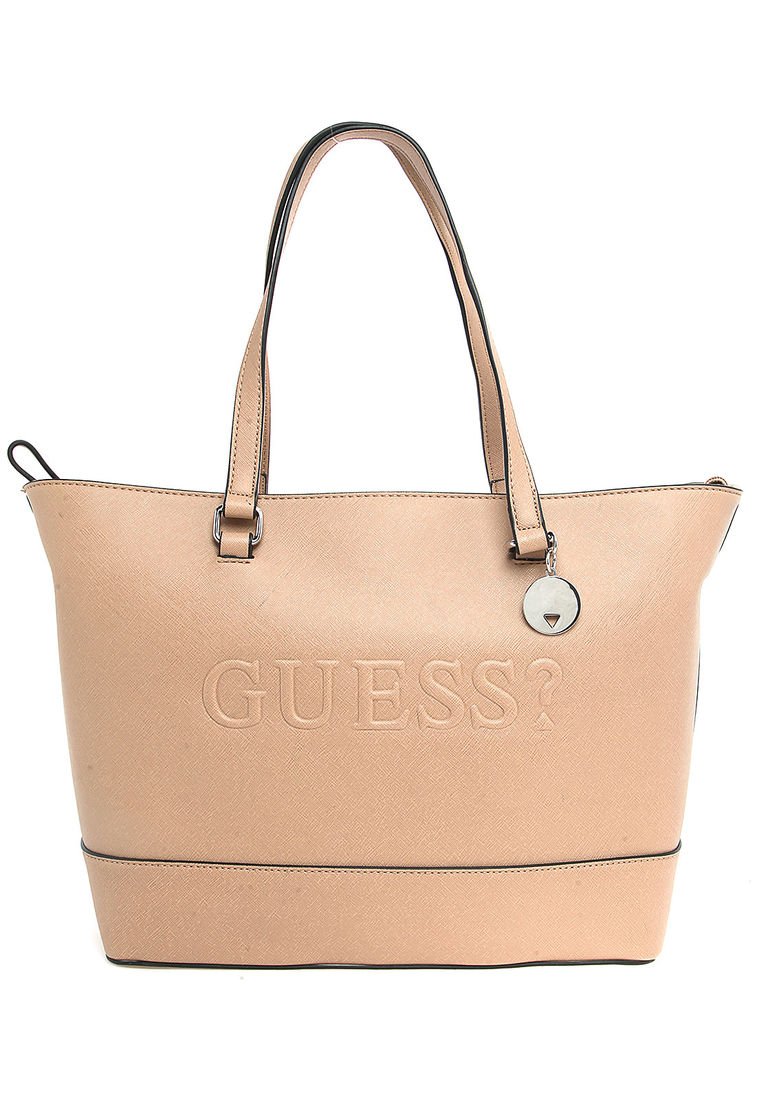 bolso beige guess