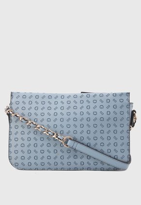 Bolso Azul Grisáceo-Dorado GUESS