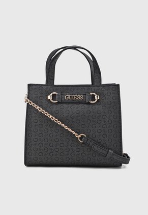 Bolso Gris-Negro-Dorado GUESS