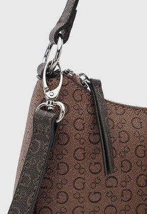 Bolso GUESS Jillian Mini Top Café