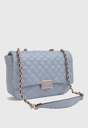 Bolso Celeste Claro-Dorado GUESS