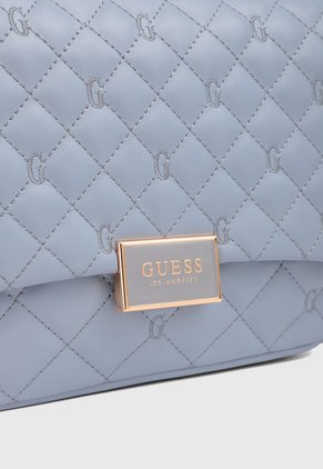 Bolso Celeste Claro-Dorado GUESS