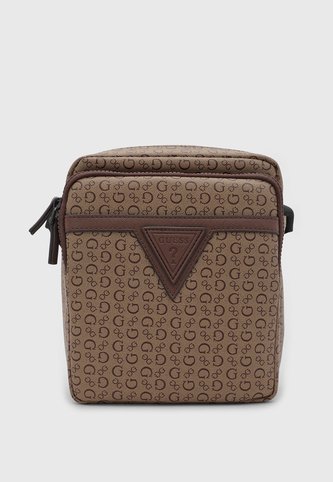 Bolso Manos Libres GUESS Insignia Café Guess