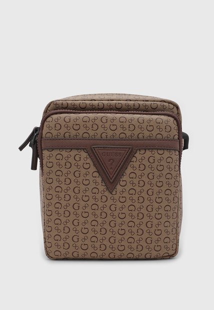 Bolso Manos Libres GUESS Insignia Café