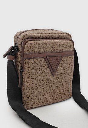 Bolso Manos Libres GUESS Insignia Café