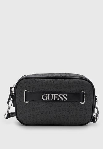 Bolso Manos Libres GUESS Danica Mini Gris Oscuro Guess