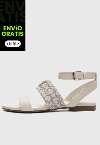Sandalias Planas Casual GUESS Penela 3 Marfil Guess