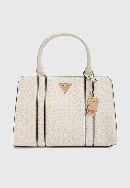 Bolso Blanco-Taupe-Dorado GUESS