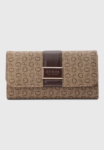 Billetera GUESS Isabella SLG Slim Café Guess