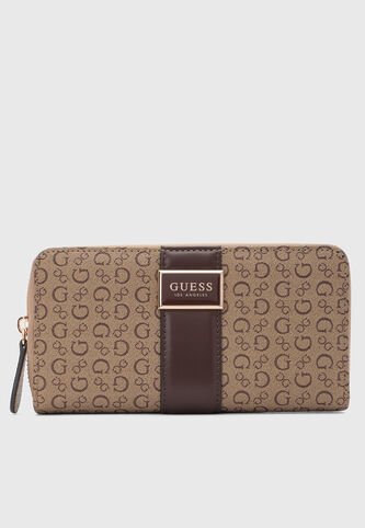 Billetera GUESS Isabella SLG Café Guess