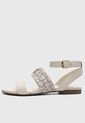 Sandalias Planas Casual GUESS Penela 3 Marfil de Guess
