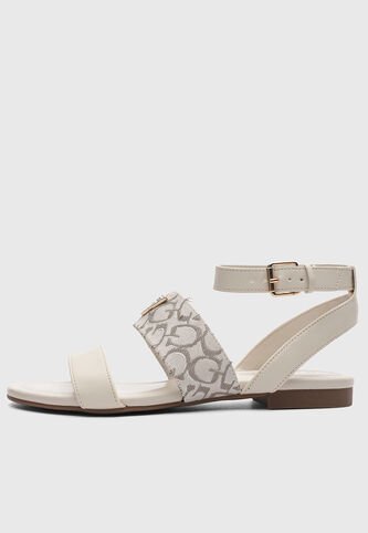 Sandalias Planas Casual GUESS Penela 3 Marfil Guess